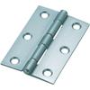 TRUSCO Steel Thick Silver Paint Total Length 64mm Hinge, Finish, (10 Pieces) 888-64SV