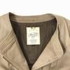 Araara Genuine Leather Lambskin Riders Jacket 1 S Beige Full Zip No Collar Short Length Zip Pocket(USED)