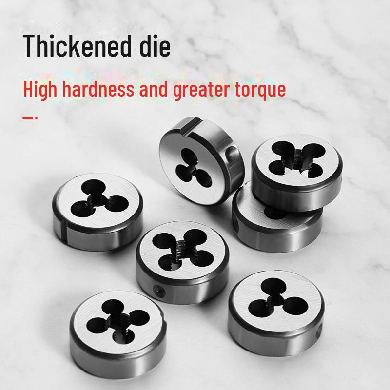 Набор метчиков и плашек из легированной стали промышленного класса, метрический, M3-M12, 8 предметов