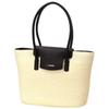 Labagagerie Tote Bag, Flap Basket Tote Bag B007102, Ivory (33)