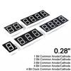 10PCS 0.28" Inch LED Display 7 Segment Digit Digital Tube 1/2/3/4 Bit Clock Red Common Cathode / Anode 1-4 Digit