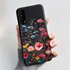 Case for TCL Stylus 5G T779W 6.81" Black Luxury Fashion Butterfly Flower Pattern Soft Silicone Cover for TCL Stylus Phone Cases