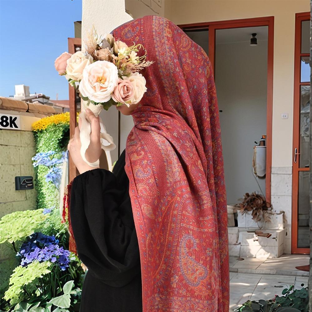 Luxury Elegant Winter Warm Shawl Wraps Thicken Long Fringed Shawl Wedding Party Evening Dresses