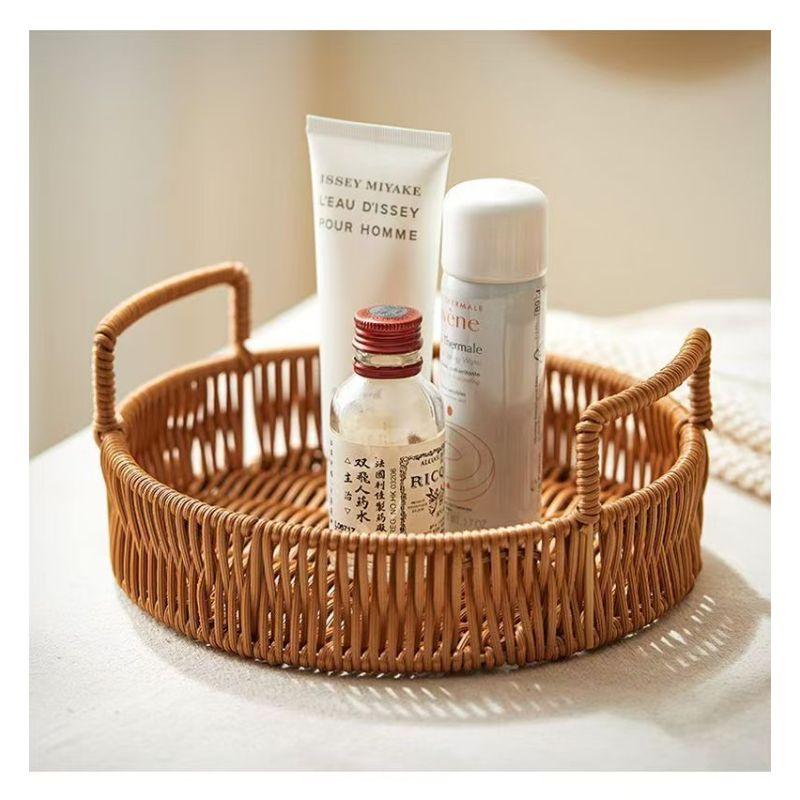 Корзины для хранения из ротанга Плетеные корзины для хранения Настольные закуски Хранение закусок из сухофруктов Фруктовые подарочные тарелки Корзины для послеобеденного чая