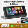 Display 6.86’‘ Car Radio Multimedia Player Portable MP5 Wireless CarPlay 180° Foldable Screen Android Auto DVR Camera Supported