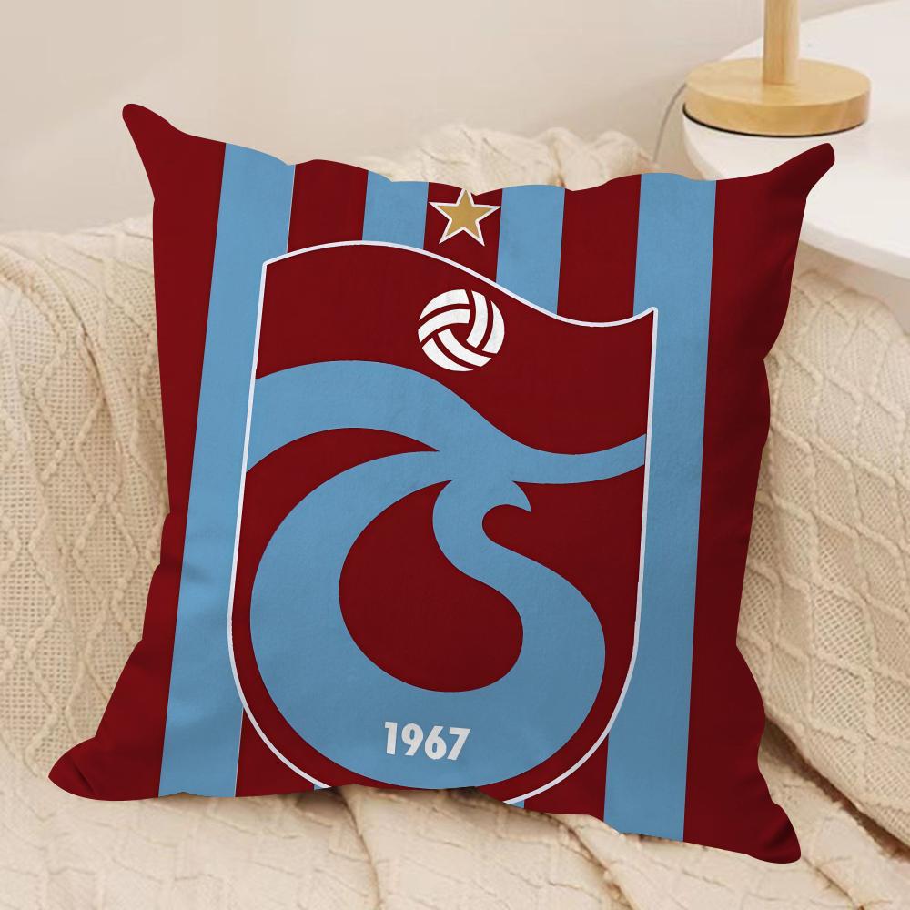 TTrabzonsporS Cushion Cover Soft Plush Throw Pillow Cover DoubleSided Decorative Cushion Case Sofa Bedroom Home Decor