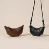New Women's Bag Versatile Leather Simple Dumpling Croissant Bag One-shoulder Crossbody Underarm Bag