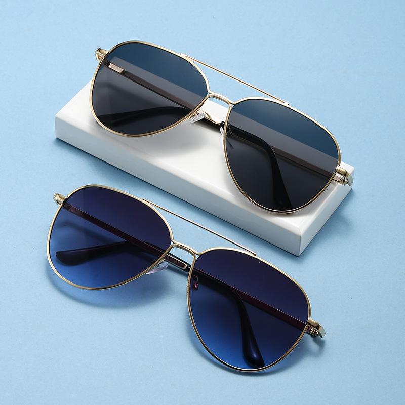 Новая Мода Мужские Очки Металлическая Оправа Рыбалка Вождение Затемненные Очки Авиаторы Солнцезащитные Очки Женские Очки Женские Очки с Защитой от УФ400
