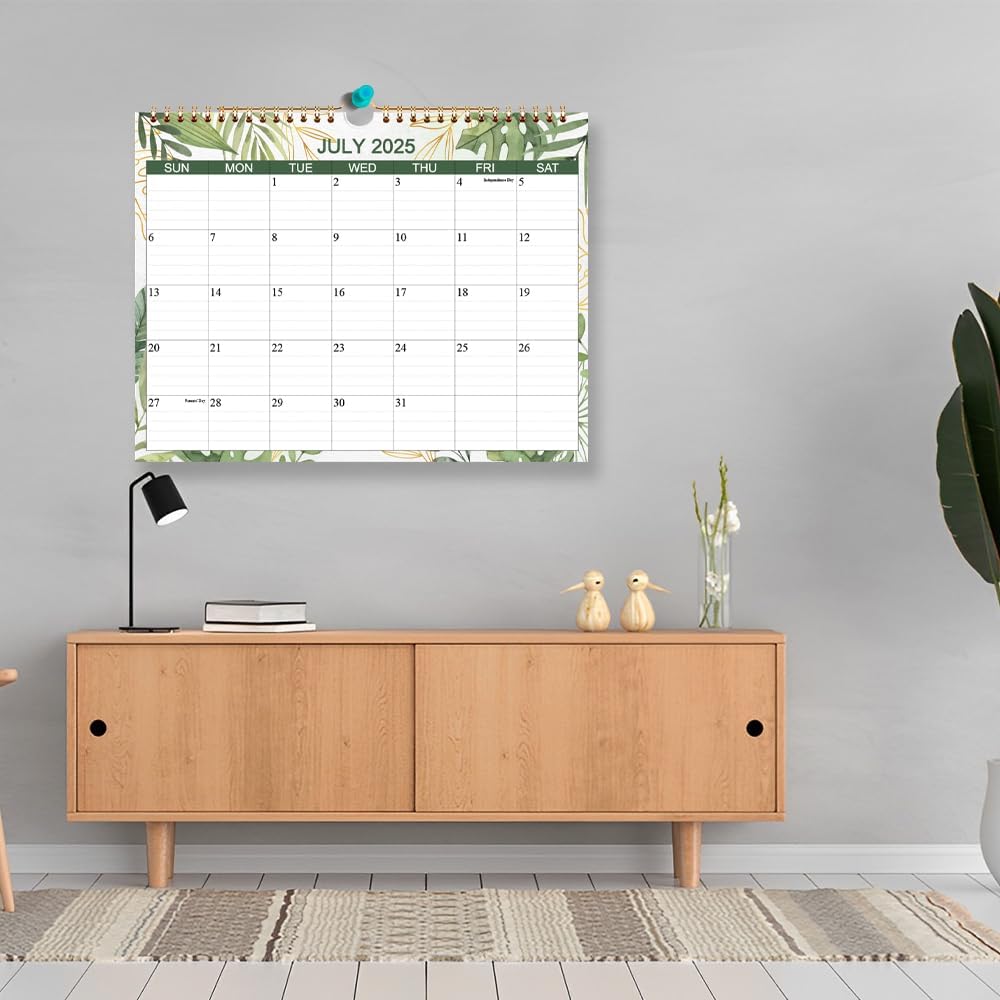 Calendar 2025-2026 - Wall Calendar from October 2025 to December 2026, 15 Months Calendar with Thick Paper for Planning at Home or Office, 8.5" x