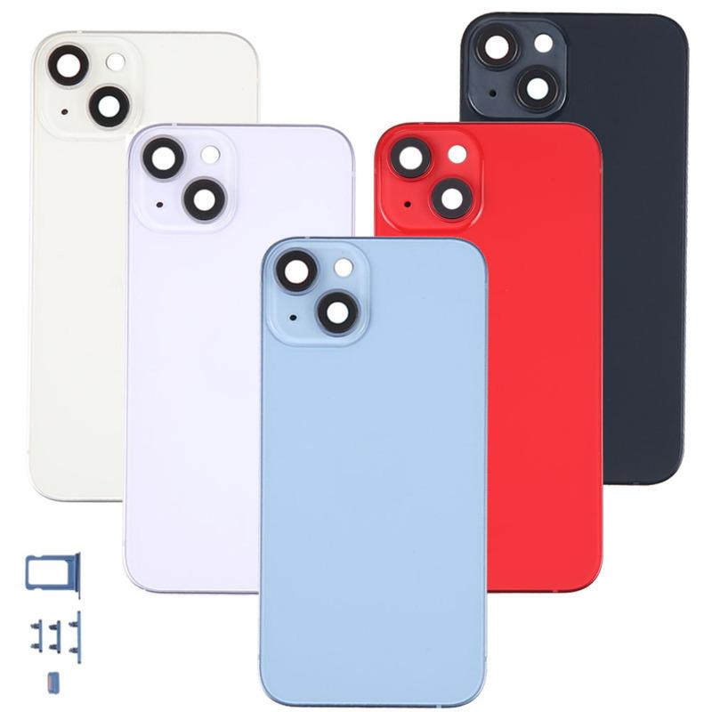 10 шт. Замена для 13 14 15 Pro Max Mini Plus Задняя крышка Корпус Батарея Стекло Задняя дверь Рама шасси Корпуса Корпус