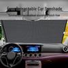 Car Supplies Automatic Retractable Sunshade Roller Blind - Summer Heat Insulation and UV Protection Visor Mesh.