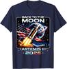 Летняя хлопковая футболка унисекс Artemis Launch Back To The Moon, удобная, высококачественная, вдохновленная YK