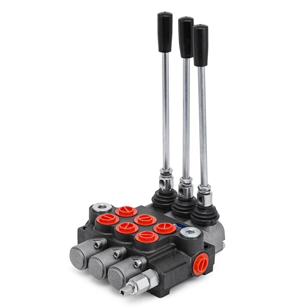 3 Spool hydraulic control valve,hydraulic valve unibody 3 spool valve ,Hydraulic Directional Control Valve 11gpm 40 L Double Acting Cylinder