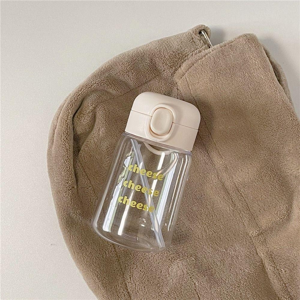 400ML Kids Sippy Cup Straws and Lids Beverage Cups Creative Water Bottles Toddlers Feeding