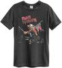 Maiden - Футболка с принтом 80s Tour Amplified Vintage, угольно-серая
