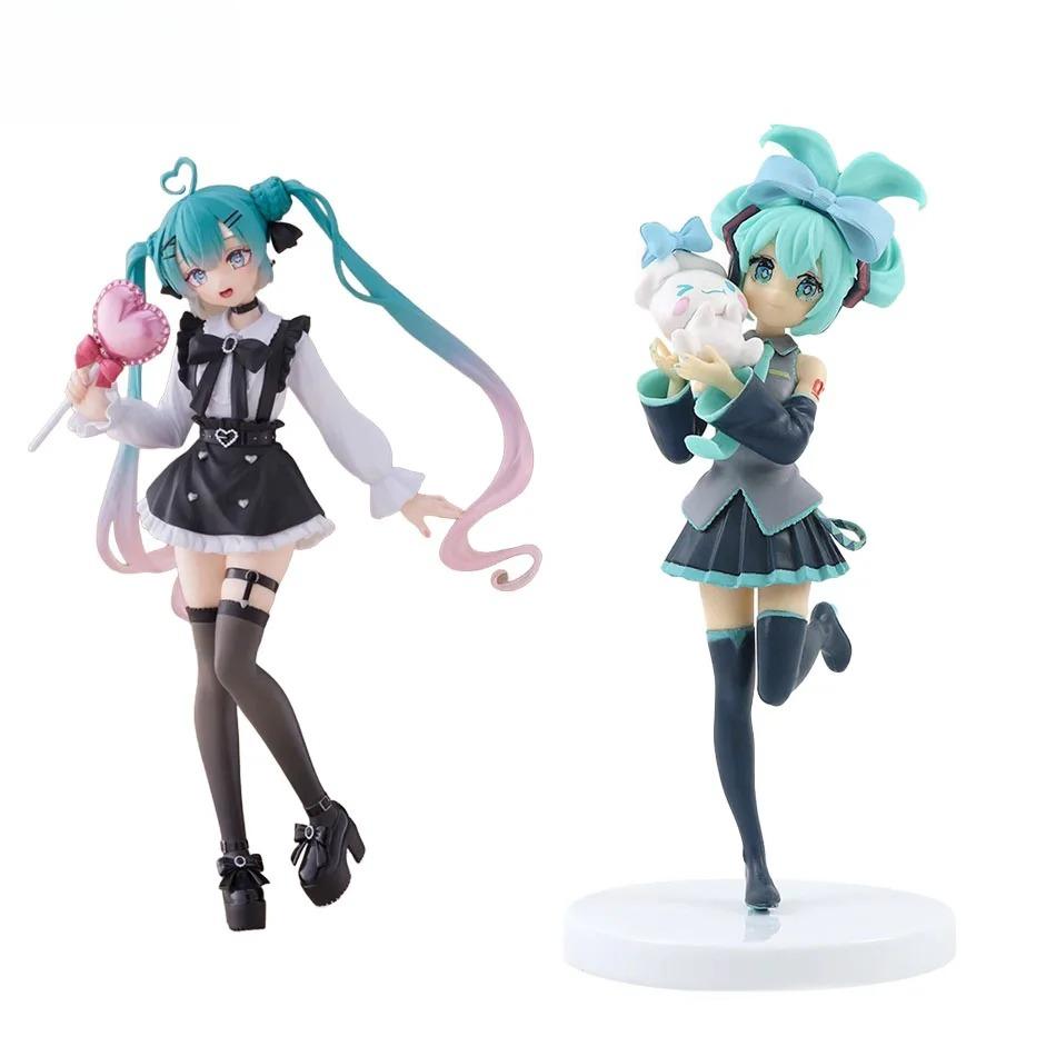 Hatsune Miku Figura Coleccionable - Escritorio Lindo, Juguete PVC de Anime, Regalo Ideal para Niñas, Muñeca de Accin Minia