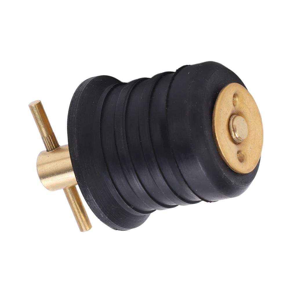 Brass Material Drain Plug Rubber Seal Brass Drain Plug Premium Boat Bailer Plug Marine Use