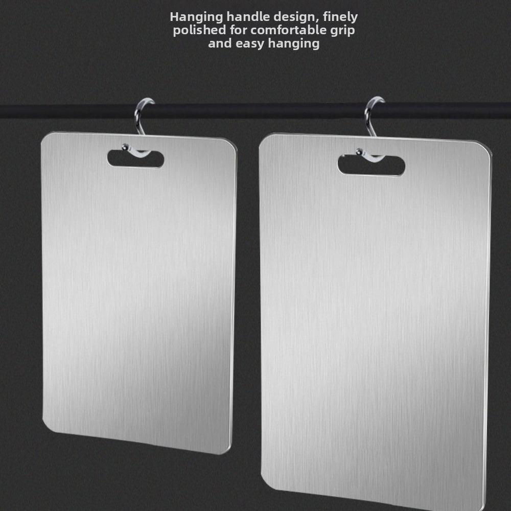 Double-Sided Stainless Steel Cutting Board Thickened Kneading Board Chopping Tray Dough Kneading