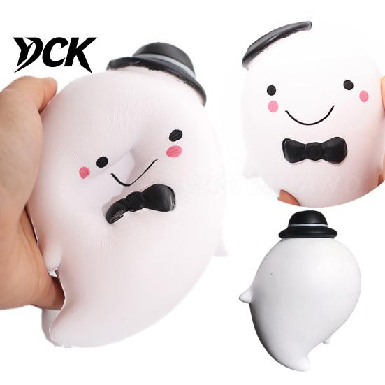 Gentleman Ghost Squeeze Toy 1/2/3Pcs Halloween Toy, Bow Stress Kids Relief Decompression Sensory Desk Party Favors Portable Anxiety