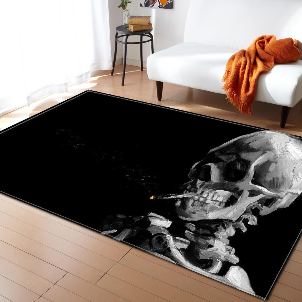 Skull Living Room Carpet Bedroom Dining Room Floor Mat