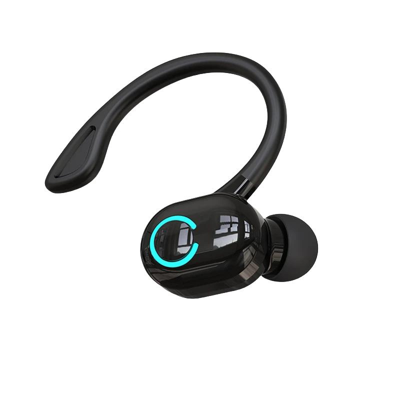 Bluetooth 5.2 Business Wireless Headphone Ear-Hook Mini HIFI Bass Noise Cancelling Earphone With Mic Sport Game Headset
