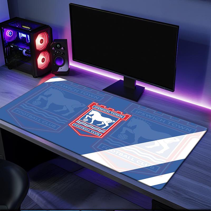 Ipswich Town Football Club Crest mouse pad, rubber base, esports desk mat, mouse pad for gamers and office use, gaming desk , easy to clean mat