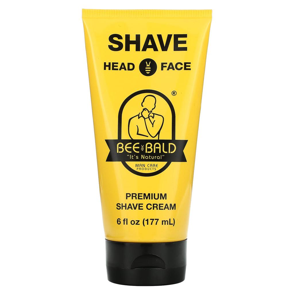 Shave Head & Face, Premium Shaving Cream, 177Ml(6Fl Oz)