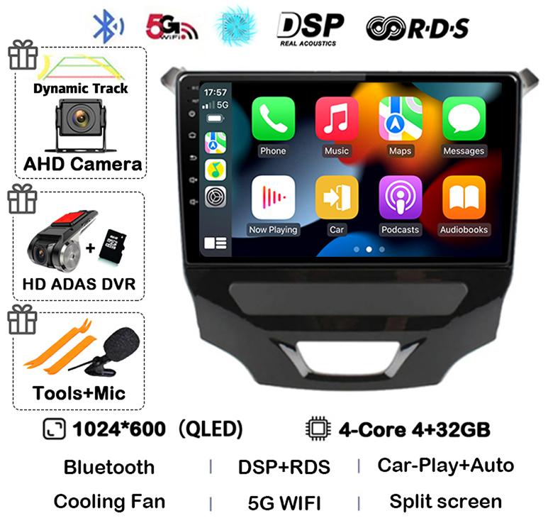 Android 14 Carplay Auto 4G+WIFI Car Radio For Chevrolet Cruze 2 2015 2016 2017 2018 2019 2020 GPS Multimedia Video Player Stereo
