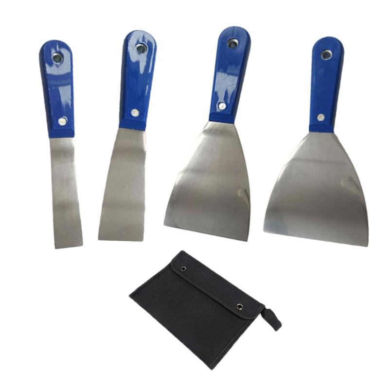 4/7 шт. Нож для шпаклевки Инструмент для удаления краски из нержавеющей стали Инструмент для резки ленты для ремонта гипсокартона Удаление обоев Нанесение