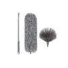 BEPAN Ceiling fan dust removal with extension rod Spider web and corner brush cleaning kit 2 dust removal heads Clean telescopic rod
