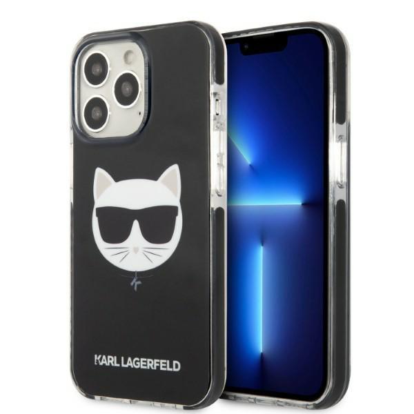 Etui do iPhone 13 Pro Karl Lagerfeld Choupette Head Czarne