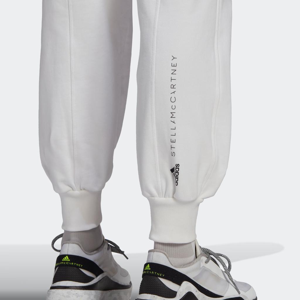 Adidas X Stella McCartney Co-Branded Solid Color Logo Joggers Women Bottoms White H59980