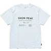 Футболка Snow Peak Sp Typography TS 24au10102wh белая, размер S [для пошива на открытом воздухе, для мужчин]