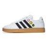 adidas Smiley X Neo Grand Court Повседневные Нескользящие Прочные Кроссовки с Низким Верхом для Скейтбординга Унисекс Белые GY4995