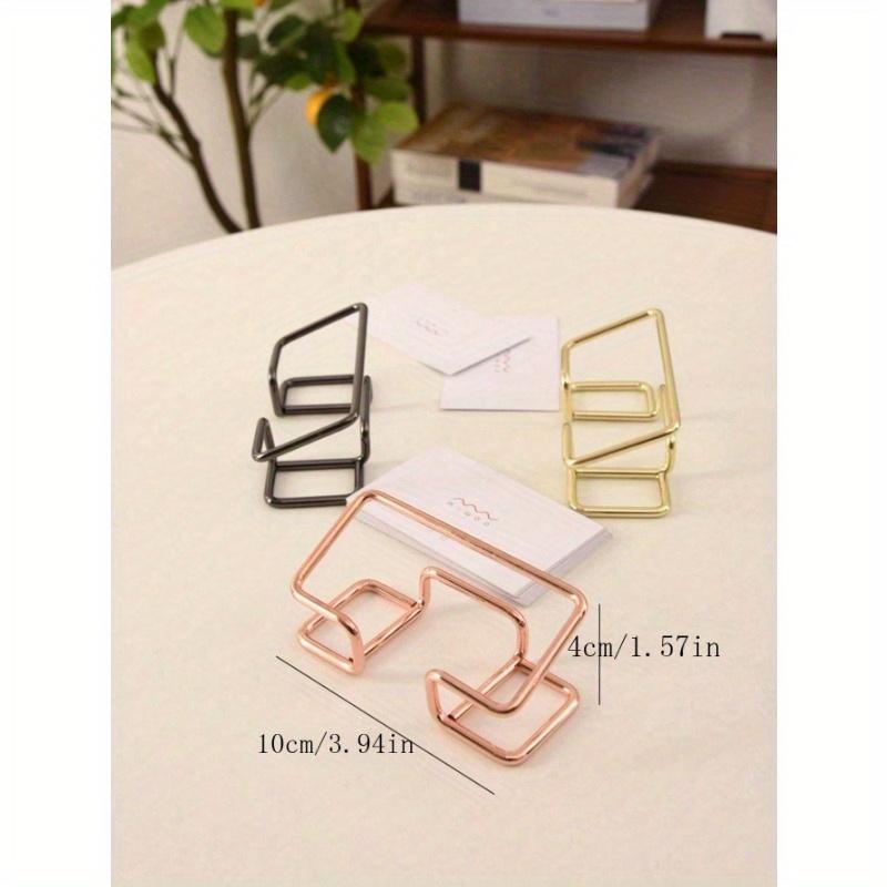 1 шт. Гальванизированный металлический держатель для визиток, Хранение визиток, Органайзер для карточек для вечеринок и мероприятий, Держатель для визиток