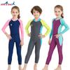 Kids Long Sleeve Sunscreen Wetsuit Quick Dry Dive Skin Boys Girls Swimming Snorkeling