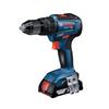 Bosch Professional 18V аккумуляторная вибрационная дрель-шуруповерт 2 кейс для переноски (2.0 Ач штук, зарядное устройство в комплекте) ГСБ18В-55