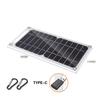 30W Portable Mobile Power For Outdoor Camping 300*145mm New Solar Panel Solar Mobile Phone Power Bank