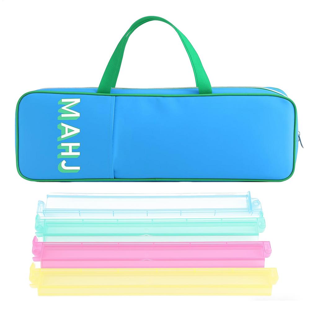 Mahjong Rack Storage Bag Ergonomic Waterproof Organizer With Zipper Mahjong Game Storage Bag For Outdoor Travel Indoor Home