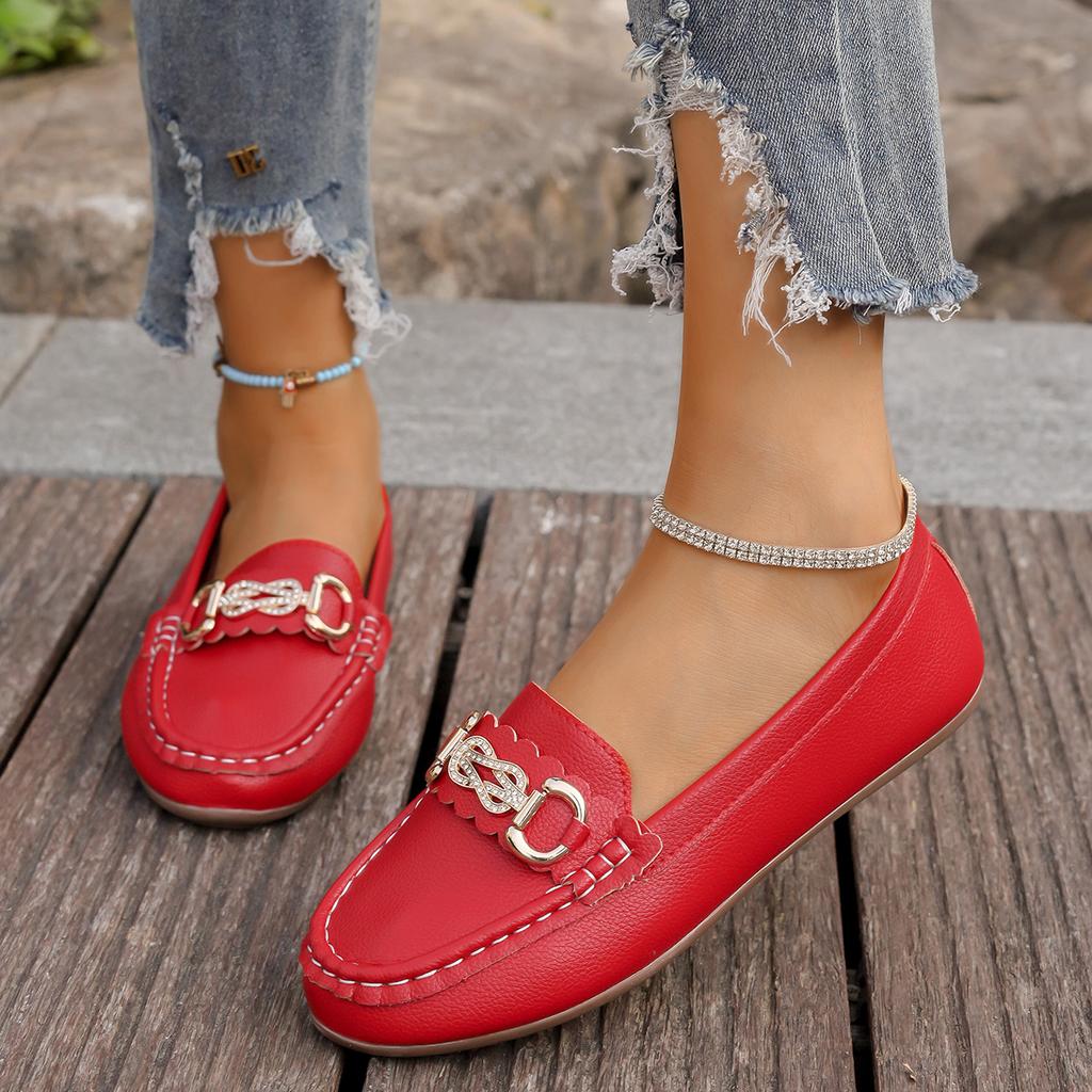 Women Flats Shoes Autumn New Slip On Loafers Round Toe Solid Soft Sole Shoes for Women Casual Flat Comfortable Sneakers Women