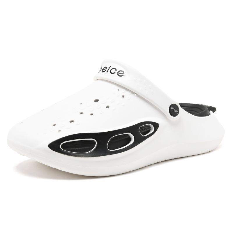 Hole Shoes Men's New Thick-soled Non-slip Casual Bag Head Drag Outdoor Fashion Soft-soled Wear-resistant Beach Cool Slippers