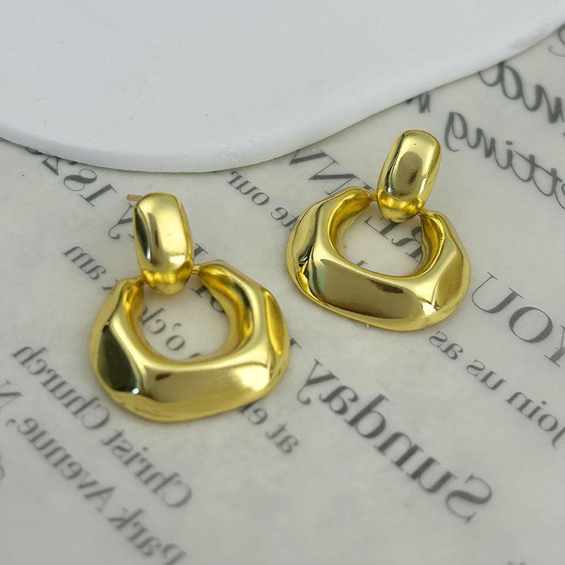 1 пара нестандартных геометрических винтажных серег для женщин, пар, модные элегантные простые вечерние ювелирные аксессуары