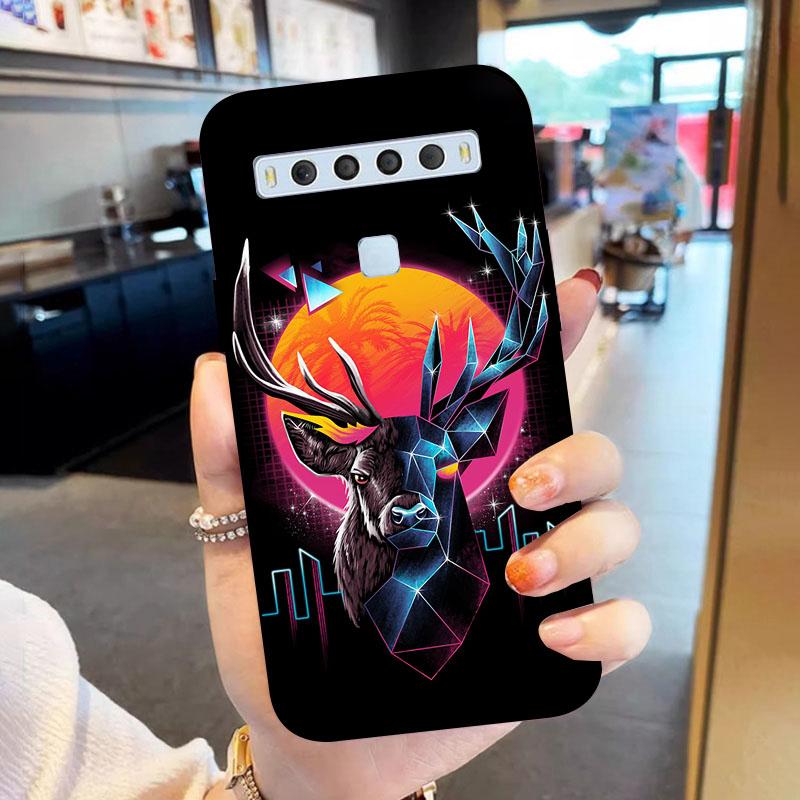 Для чехла TCL 10L T770H T770B Задняя крышка Для чехла TCL 10 Lite Coque Ударопрочный Мягкий ТПУ Силиконовый Чехол для телефона 10 L 10Lite Fundas
