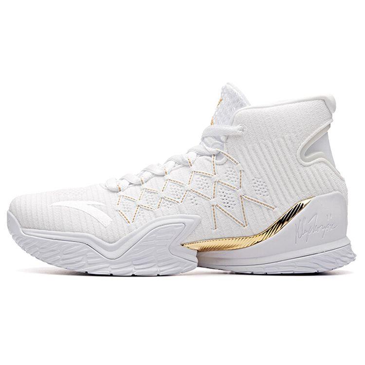 Anta KT3 Thompson Finals High-Top Basketball Shoes Men Sneakers White Platinum 11831101-1
