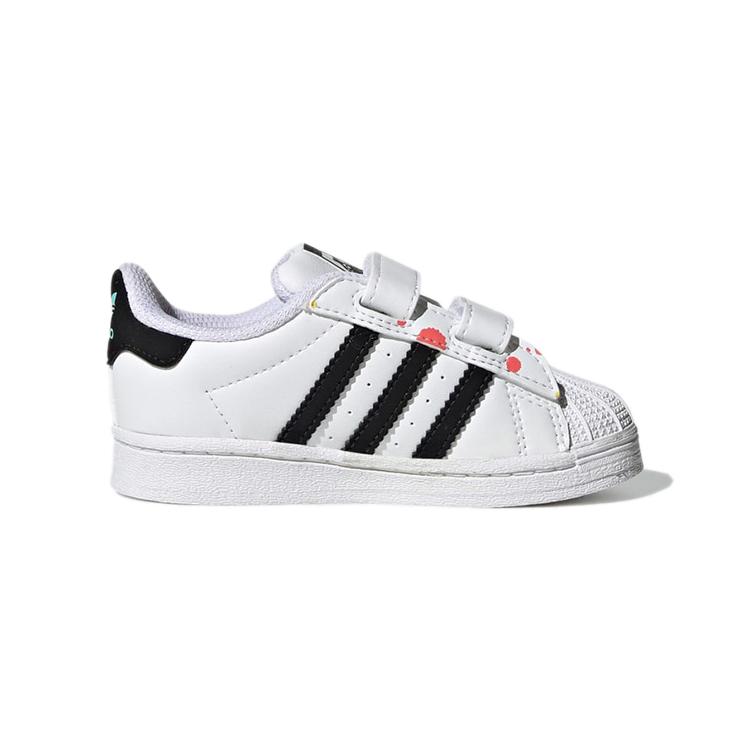 adidas Originals Superstar Cf I На липучках Устойчивые к истиранию Низкие кеды для скейтбординга Белый Черный Синий H05269