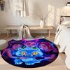 K-pop Round Carpet Perfect for Study room Dormitory Game Room Living Rooms Anti-slip Round Rug Anime Office Decor Perfect Birthday Christmas Gift Idea