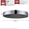 Larsd High-Pressure Water-Saving Round Shower Head