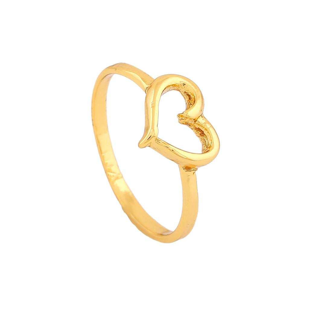 Женское позолоченное кольцо на палец в форме сердца Estele