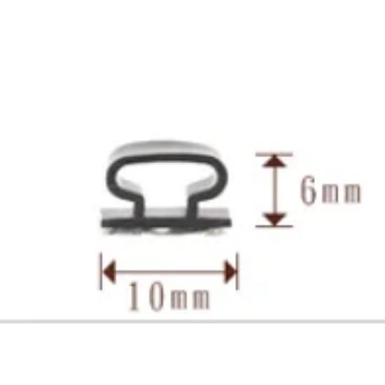 6M силиконовая резиновая уплотнительная лента для дверей, окон, звукоизоляционная лента, самоклеящаяся лента 10x1/6/8/10/12/15 мм, оконная фурнитура