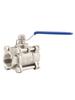 304 Stainless Steel Ball Valve, 1/2/3-Piece, Internal Thread Water Switch, Size DN15/DN10